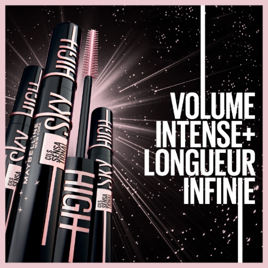 Mascara Volume Allongeant Noir Ultra-Intense Sky High Cosmic Black MAYBELLINE NEW YORK