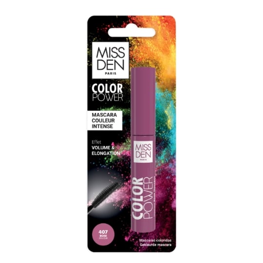 Mascara Volume Et Longueur Teinte Rose Douceur (407) Color Power MISS DEN