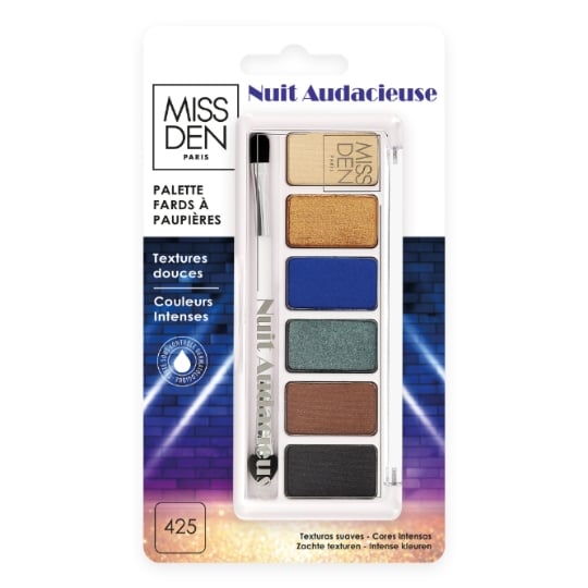 Fard à paupières Teinte Nuit Audacieuse Palette MISS DEN
