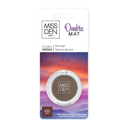 Fard à paupières à Paupières Texture douce Fini mat Intense Teinte Brun (430) MISS DEN