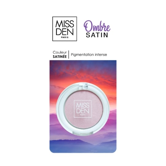 Fard à paupières Satinée Teinte Rose MISS DEN