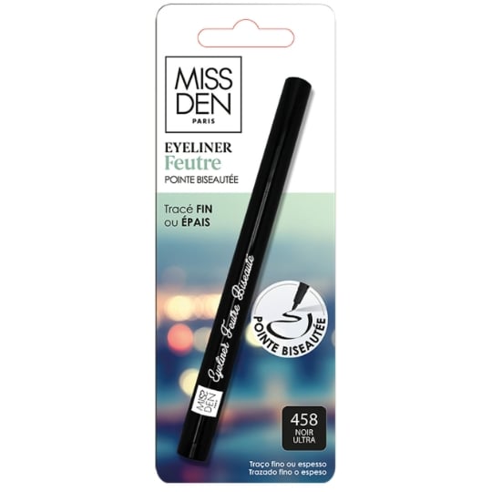 Eyeliner Feutre Biseauté Ultra Noir MISS DEN