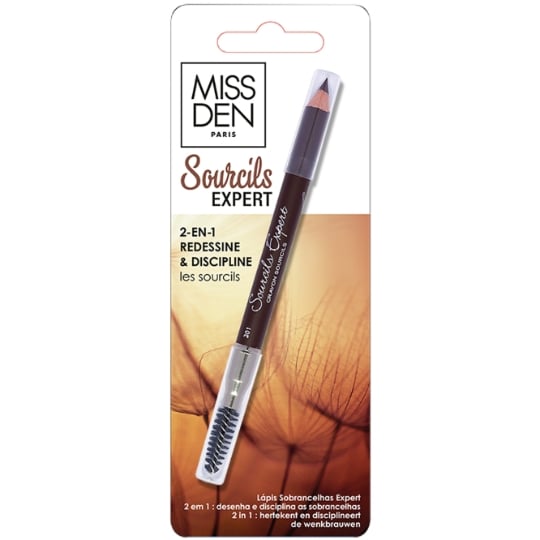 Crayon à Sourcils Teinté Brun Teinte (201) Expert MISS DEN