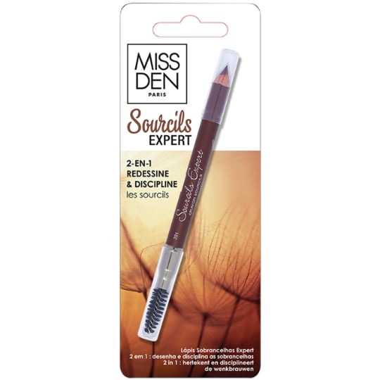 Crayon à Sourcils Teinte Châtain (201) Expert MISS DEN