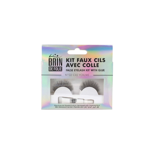 Kit Faux Cils Avec Colle N°02 Cils Volume NS