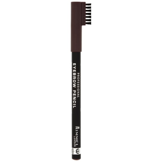 Crayon à Sourcils Longue Tenue Teinte Dark Brown (001) + Brosse RIMMEL