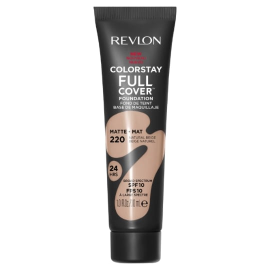 Fond de teint Liquide Mat Longue Tenue Teinte Natural Beige (N°220) SPF10 Colorstay Full Cover REVLON