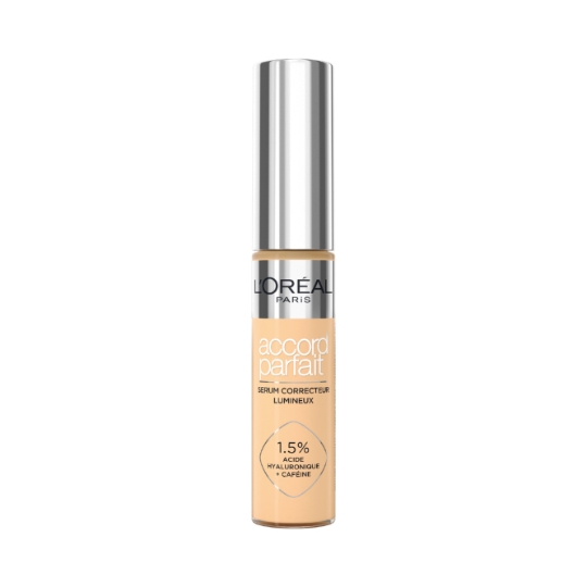 Sérum Correcteur Lumineux Anti-cernes Acide Hyaluronique et Caféine Teinte 5D Accord Parfait L'OREAL PARIS