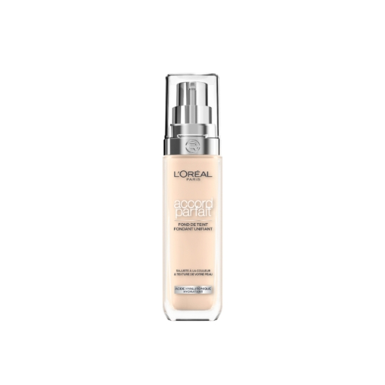 Fond de teint Liquide Hydratant Teinte Ivoire Rose (R1) Accord Parfait L'OREAL PARIS