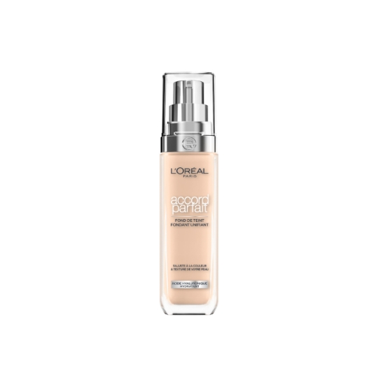 Fond de teint Liquide Hydratant Teinte Vanille Rose (R2) Accord Parfait L'OREAL PARIS