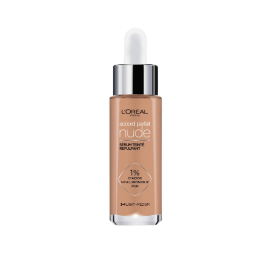 Fond de teint Liquide Sérum Teinté Repulpant Teinte Light Medium (3-4) Accord Parfait L'OREAL PARIS