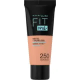 Fond de teint Liquide Matifiant Teinte Beige Soleil (250) Fit Me! MAYBELLINE NEW YORK