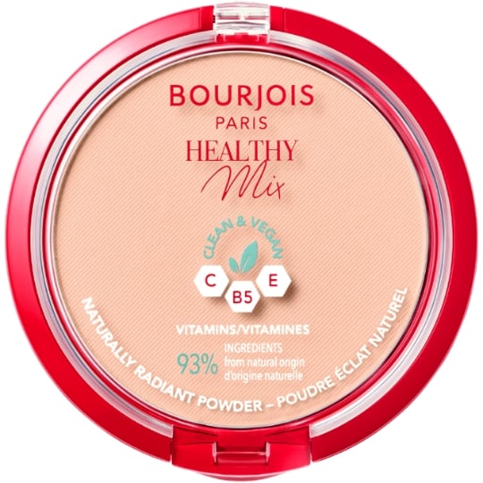 Poudre compacte Teinte Rose Beige (3) Clean & Vegan Mix de Vitamines BOURJOIS PARIS