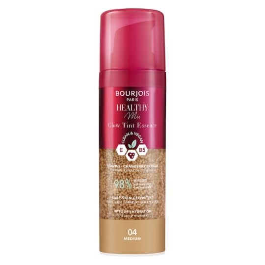 Fond de teint Liquide Teinte Medium (04) Healthy Mix Glow Tint Essence Clean & Vegan BOURJOIS PARIS