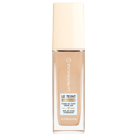 Fond de teint Liquide Hydratant Teinte Porcelaine (15) Soin Lumière d'Ocres LA PROVENCALE BIO