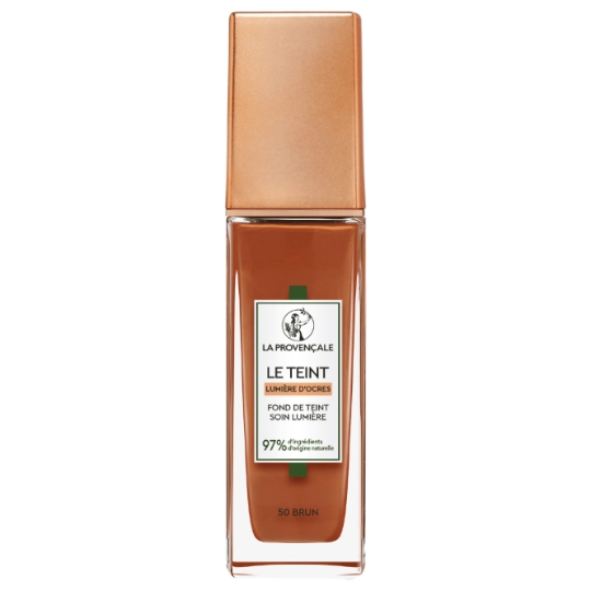 Fond de teint Liquide Hydratant Teinte Brun (N50) Soin Lumière D'Ocres LA PROVENCALE BIO