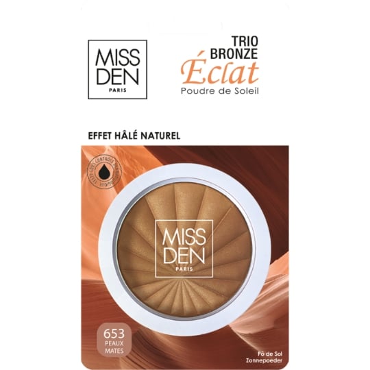 Poudre bronzante Pour Peaux Mates Teinte (653) Bronze Eclat MISS DEN