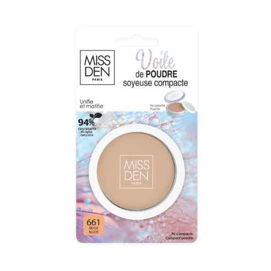 Poudre bronzante Teinte Beige Rosé (661) Voile de Poudre MISS DEN