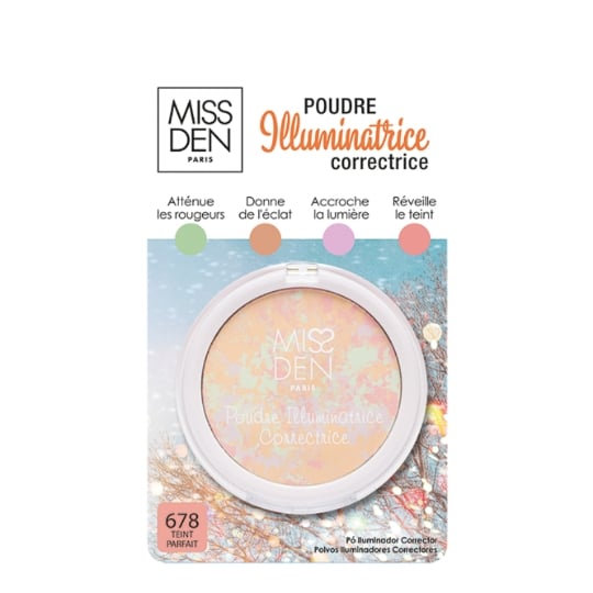 Poudre bronzante Illuminatrice Correctrice Teint Parfait MISS DEN