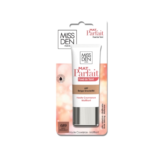 Fond de teint Liquide Mat Teinte 15 Parfait MISS DEN