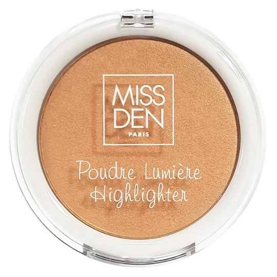 Poudre bronzante Lumière Highlighter Eclat Doré MISS DEN
