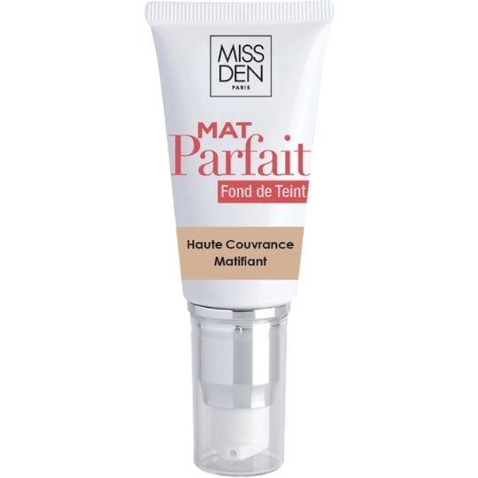 Fond de teint Liquide Mat Teinte (3) Longue Tenue Parfait MISS DEN