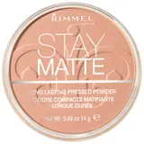 Poudre compacte Teinte Cashmere (008) Matifiante Stay Matte RIMMEL