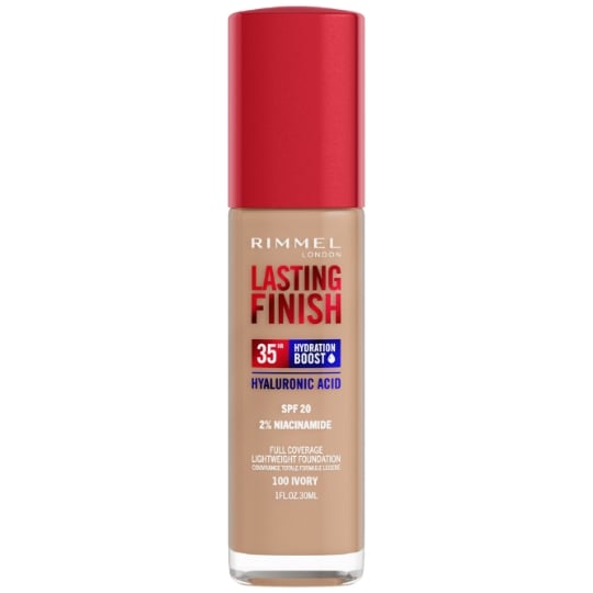 Fond de teint Liquide Longue tenue SPF20 Teinte Ivory (100) Lasting Finish 35H RIMMEL