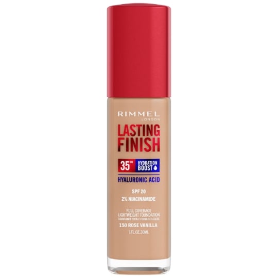 Fond de teint Liquide Hydratant SPF20 Teinte Rose Vanille (150) Lasting Finish RIMMEL
