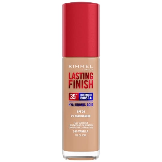 Fond de teint Liquide Longue Tenue SPF20 Teinte Vanilla (160) Lasting Finish 35h RIMMEL