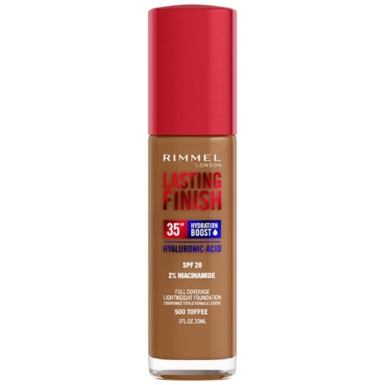 Fond de teint Liquide Longue Tenue Teinte Toffee (500) SPF20 Lasting Finish 35H RIMMEL