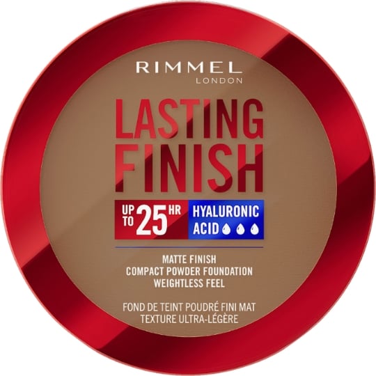 Fond de teint Compact Poudré Fini Mat Texture Ultra-Légère À l'Acide Hyaluronique Tenue 25h RIMMEL