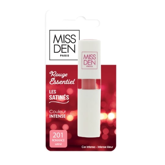 Rouge à lèvres Satiné Teinte Romance (201) Essentiel MISS DEN