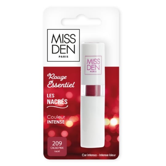 Rouge à lèvres Effet nacré Teinte Cacao Pink (209) MISS DEN