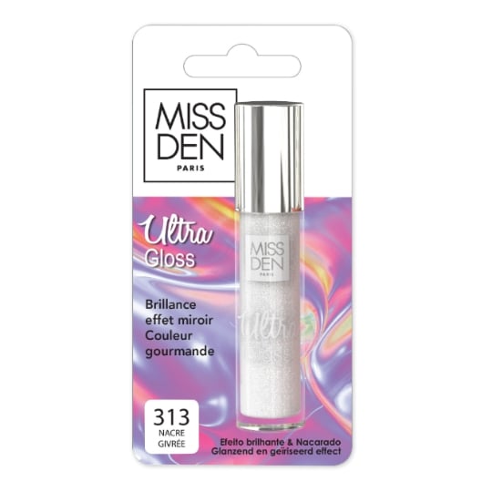 Gloss à lèvres Nacre Givré Teinte (313) Ultra Gloss MISS DEN