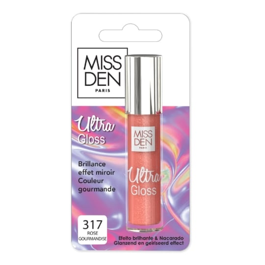 Gloss à lèvres Ultra Brillance Teinte Rose Gourmandise (317) MISS DEN