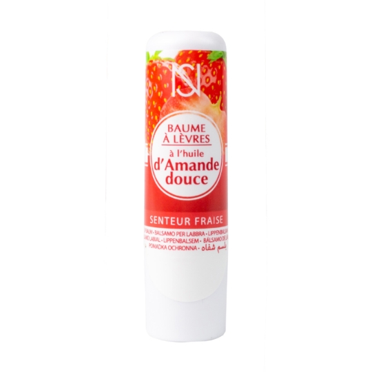 Baume à Lèvres à l'Huile d'Amande Douce Senteur Fraise NS