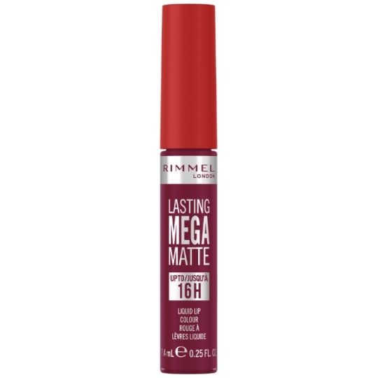 Rouge à lèvres liquide longue tenue 16h mat Teinte 940 Rock Me Purple Mega RIMMEL