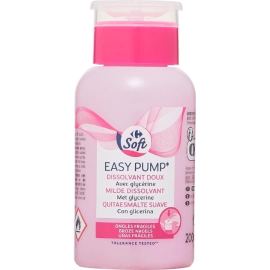 Dissolvant Doux Easy Pulp CARREFOUR SOFT