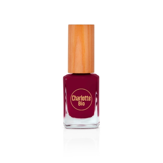 Vernis à Ongles Teinte Rouge Prune Bio CHARLOTTE MAKE UP BIO