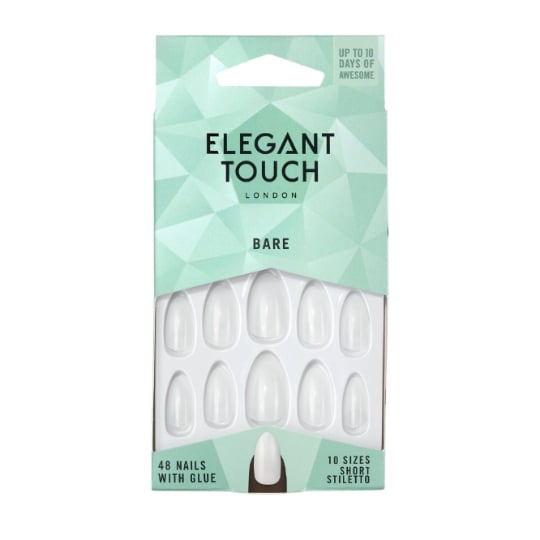 Faux ongles Courts Stiletto Bare Short ELEGANT TOUCH