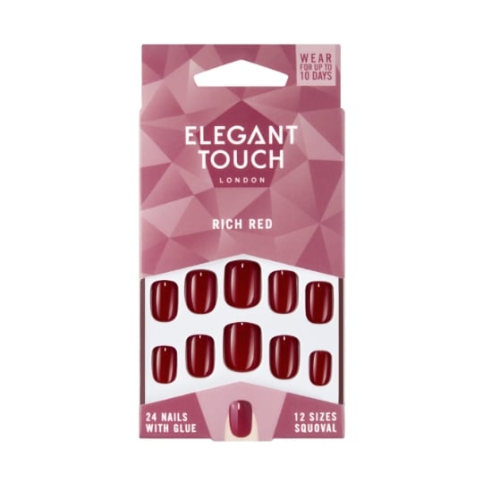 Faux ongles Rouge Rich Red ELEGANT TOUCH
