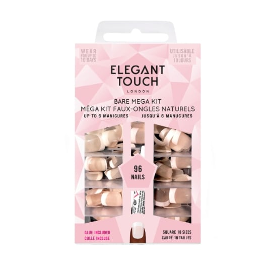 Faux ongles Kit French Manucure Naturels ELEGANT TOUCH