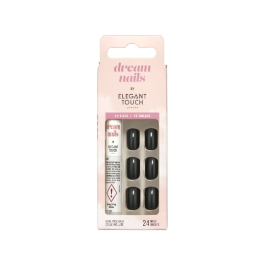 Faux Ongles  Dream Nails Black  ELEGANT TOUCH