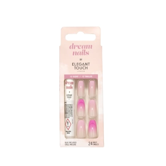 Faux Ongles  Dream Nails Pink Ombre French  ELEGANT TOUCH