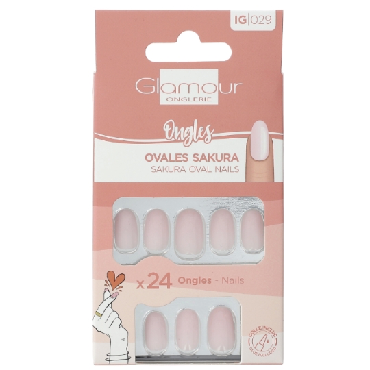 Faux Ongles Ovales Sakura GLAMOUR BEAUTE