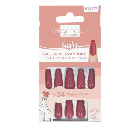 Faux Ongles Ballerine Framboise GLAMOUR BEAUTE