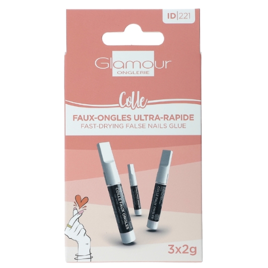 Colle Fortifiante Ultra Rapide pour Faux Ongles GLAMOUR BEAUTE