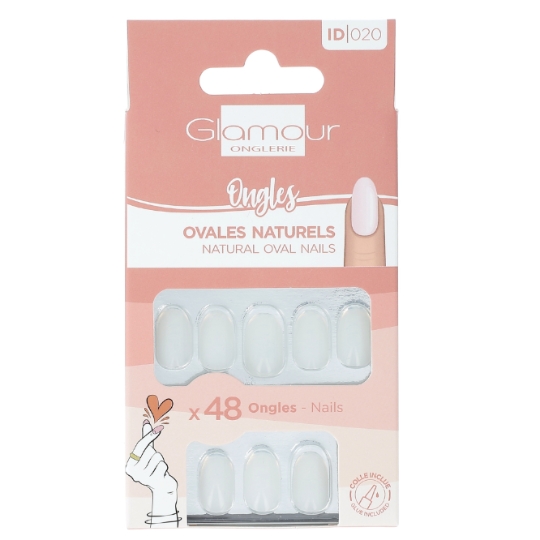 Faux Ongles Ovales Naturels GLAMOUR ONGLERIE