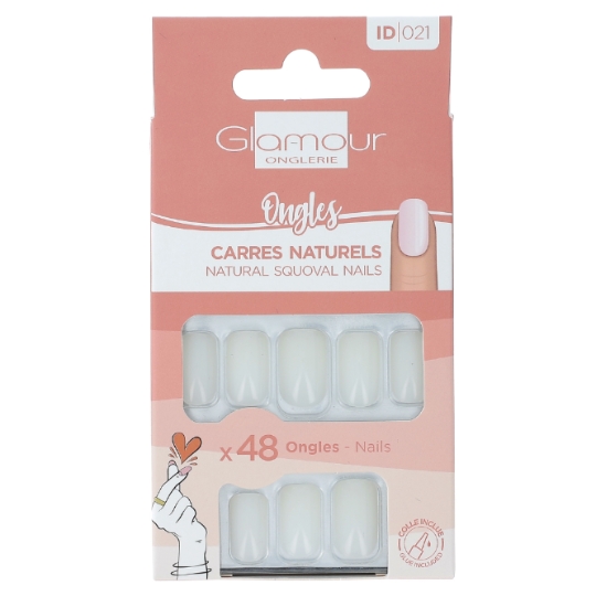Faux Ongles Carré Naturel GLAMOUR ONGLERIE